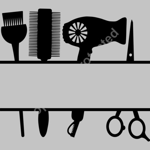 pain hairdresser split monogram frame Thumbnail