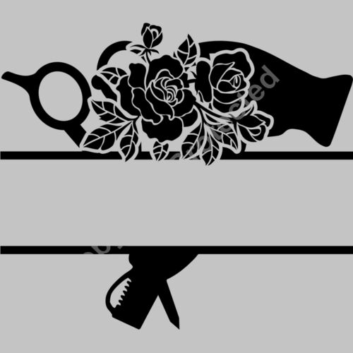 split scissors and dryer rose Thumbnail