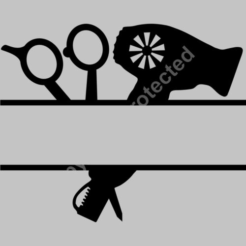 split scissors and dryer Thumbnail