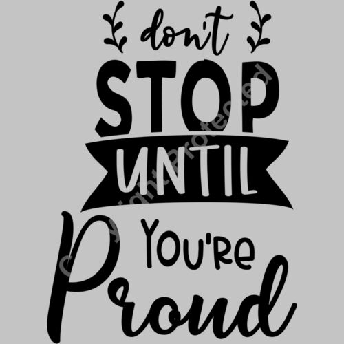 Don t stop until you re proud Thumbnail