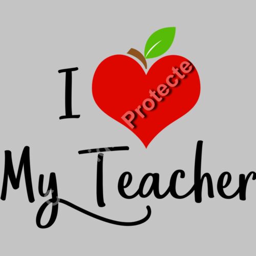 Apple Heart I Love My Teacher Thumbnail