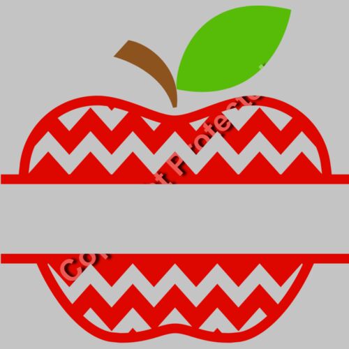 Chevron apple monogram Thumbnail