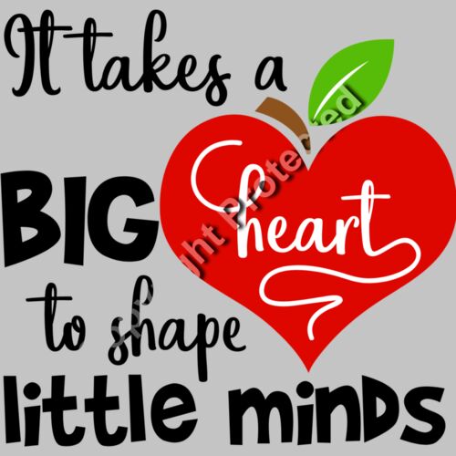 It takes a big heart to shape little minds Thumbnail