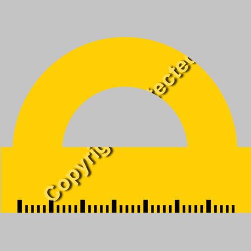 School Tools Semicircle Ruler Thumbnail
