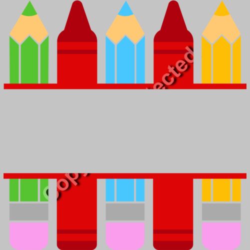 split pencil crayon frame Thumbnail