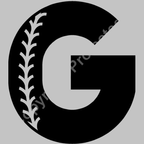 Baseball Alphabet G right Thumbnail