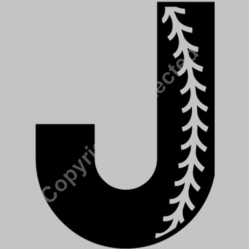 Baseball Alphabet J left Thumbnail