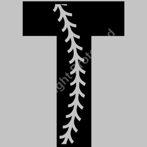 Baseball Alphabet T left Thumbnail