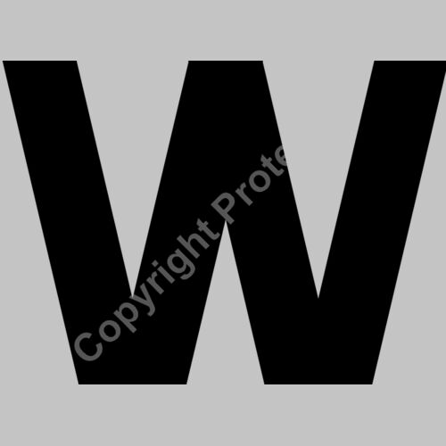 Baseball Alphabet W center Thumbnail