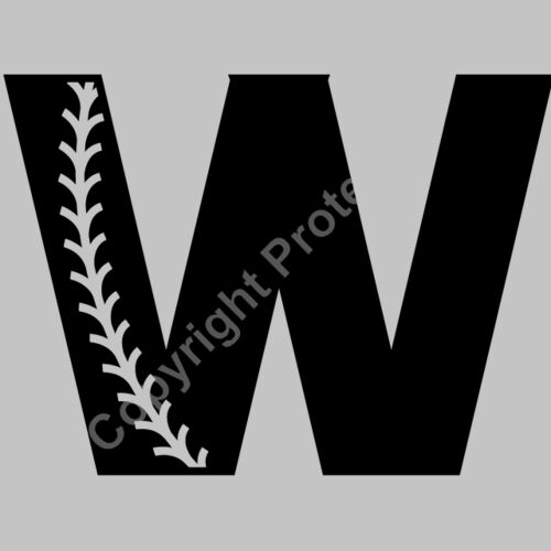 Baseball Alphabet W right Thumbnail