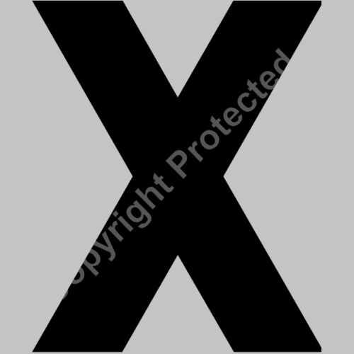 Baseball Alphabet X center Thumbnail