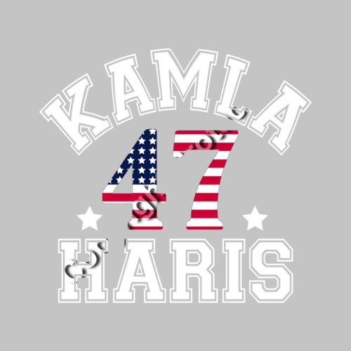 Kamala Harris 2024 American flag design graphic 47 Thumbnail