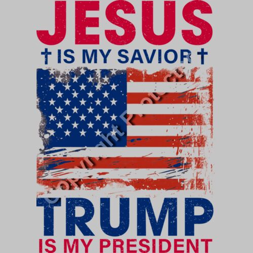 jesus is my savior trump is my president american flag design 2024 1 Thumbnail