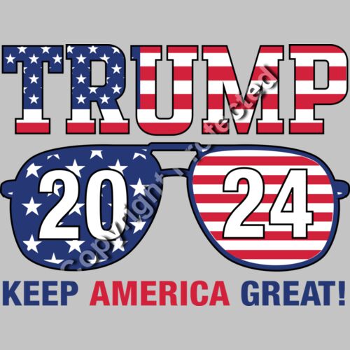 trump 2024 america great sunglasses patriotic american flag design Thumbnail