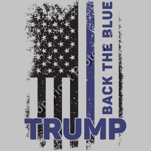 Trump 2024 Back the Blue American Flag Graphic Thumbnail