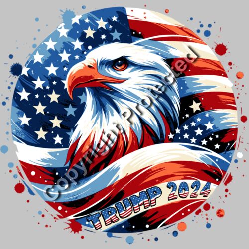 trump 2024 eagle american flag patriotic artwork Thumbnail