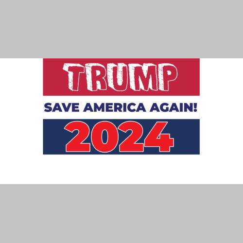 trump save america again 2024 election sign red white blue Thumbnail