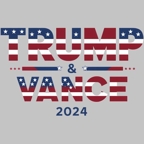 trump vance 2024 patriotic design american flags stars and stripes Thumbnail