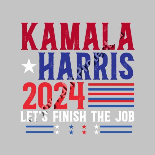 kamala harris 2024 finish the job election theme graphic Thumbnail