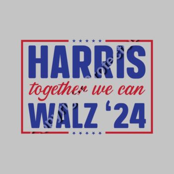 Kamala Harris 2024 campaign visual slogan with bold text and patriotic colors     harris togethe Thumbnail