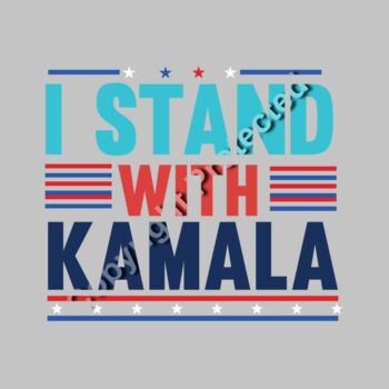 kamala harris 2024 campaign support design red blue stars stripes Thumbnail