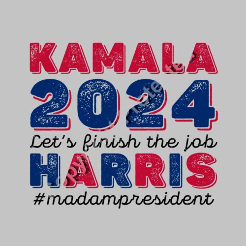 kamala harris 2024 election artwork red blue font Thumbnail