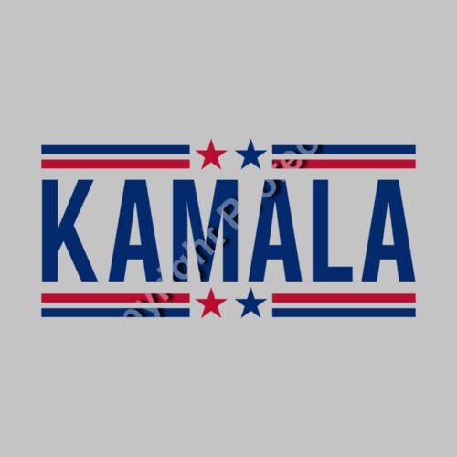 kamala harris 2024 election campaign artwork red blue stars striped theme Thumbnail