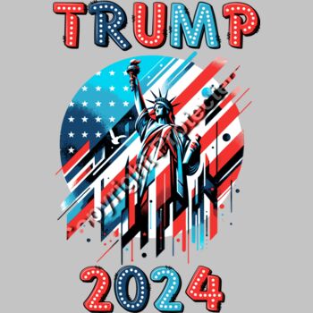 trump 2024 liberty statue american flag artwork Thumbnail