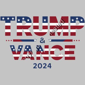trump vance 2024 patriotic design american flags stars and stripes Thumbnail