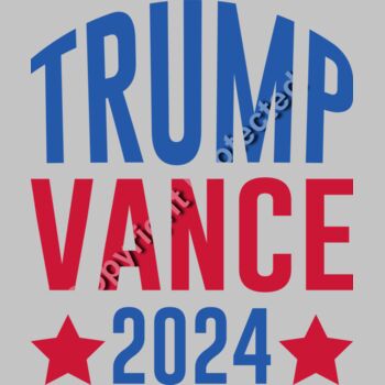 trump vance 2024 election campaign graphic red blue stars Thumbnail