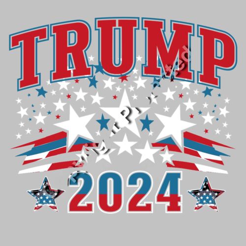 Trump 2024 stars stripes patriotic design election campaign merchandise Thumbnail