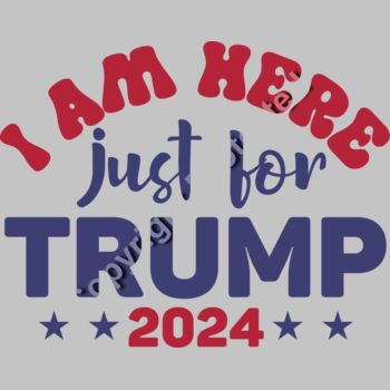 trump 2024 support just for trump slogan red blue white stars Thumbnail