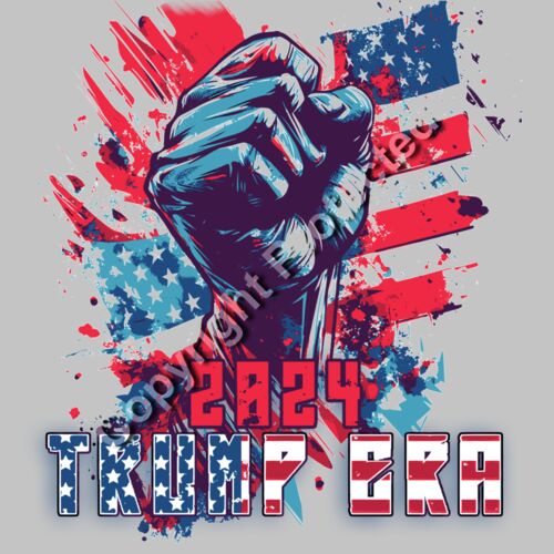 trump 2024 election fist american flag graphic artwork Thumbnail