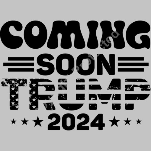 Trump 2024 election graphic with American flag elements and text design Thumbnail