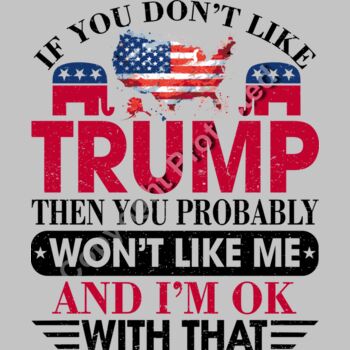 Trump 2024 election graphic with American flag map and text slogan Thumbnail