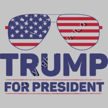 trump 2024 election sunglasses red white blue american flag design Thumbnail