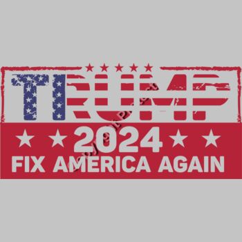 trump 2024 fix america again american flag theme political campaign Thumbnail
