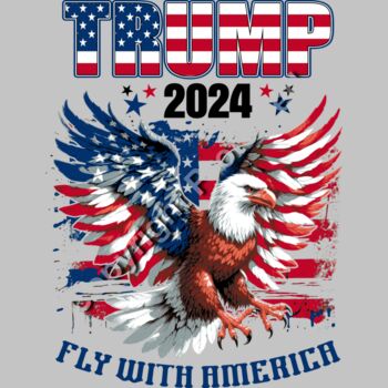 trump 2024 fly with america eagle flag artwork Thumbnail