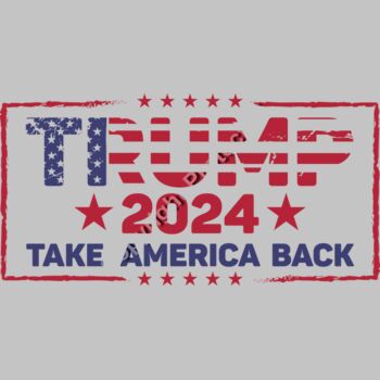 trump 2024 take america back patriotic design red white blue stars Thumbnail
