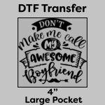 DTF Transfer 4" Thumbnail