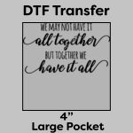 DTF Transfer 4" Thumbnail