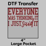 DTF Transfer 4" Thumbnail